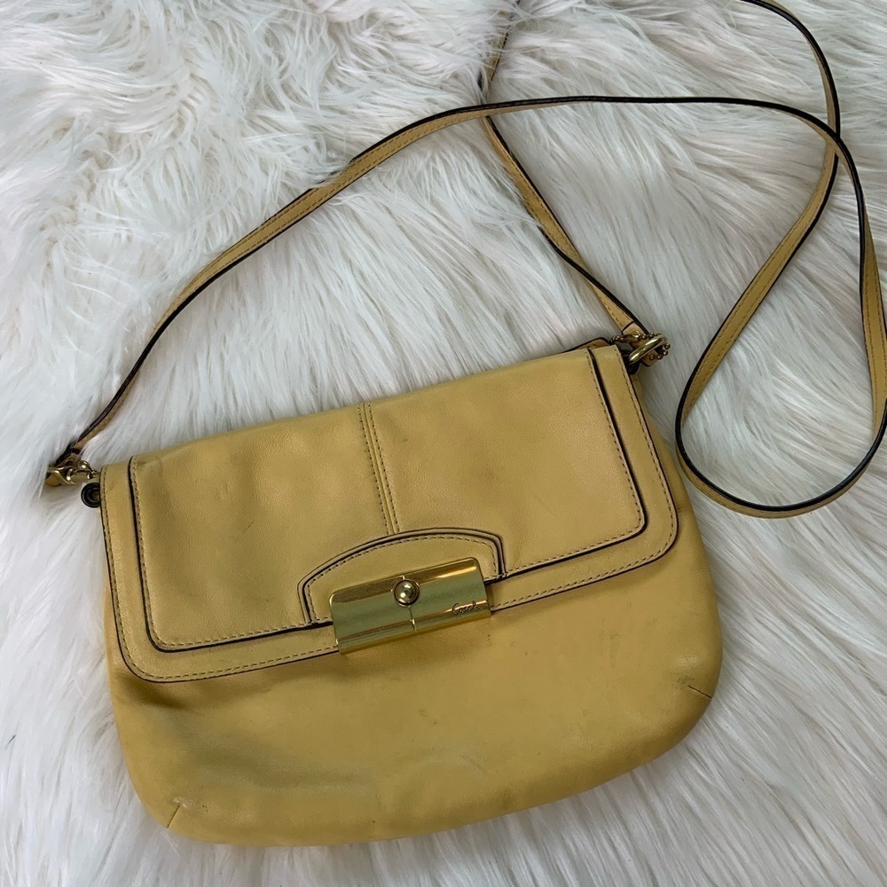 COACH Kristin Yellow Crossbody Purse